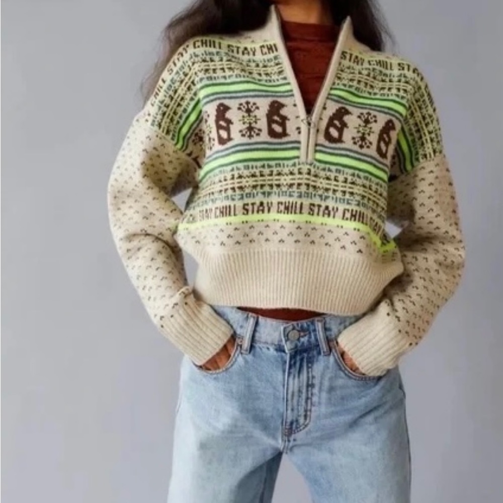 BDG Jesse Half Zip Sweater